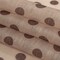 1 Yard Lightweight Nude Cocoa Polka Dot Linen Silk Organza Fabric, 53 Inches Width